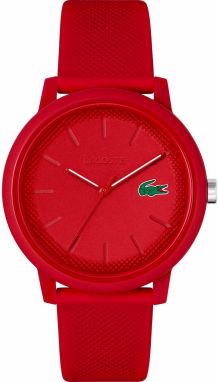 LACOSTE Analógové hodinky  zelená / červená