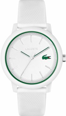 LACOSTE Analógové hodinky  zelená / červená / biela