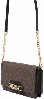 MICHAEL Michael Kors Taška cez rameno  brokátová / tmavohnedá
