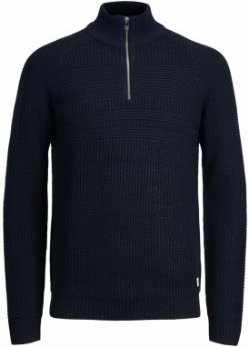 JACK & JONES Sveter 'Power'  tmavomodrá / biela