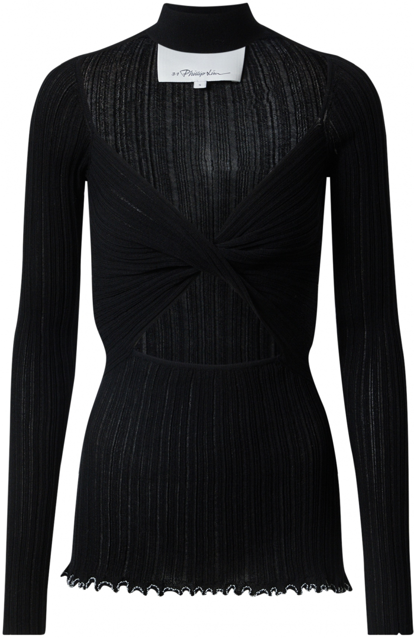 3.1 Phillip Lim Tričko  čierna / biela