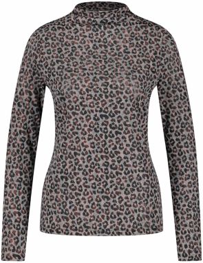 GERRY WEBER Tričko  sivá / oranžová / čierna