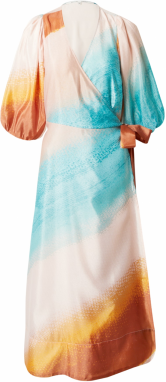 SECOND FEMALE Šaty  krémová / modrozelená / hnedá / karamelová