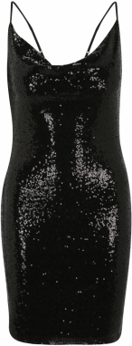 Vero Moda Petite Kokteilové šaty 'KAJE'  čierna