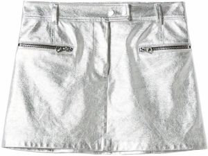 Bershka Sukňa  strieborná