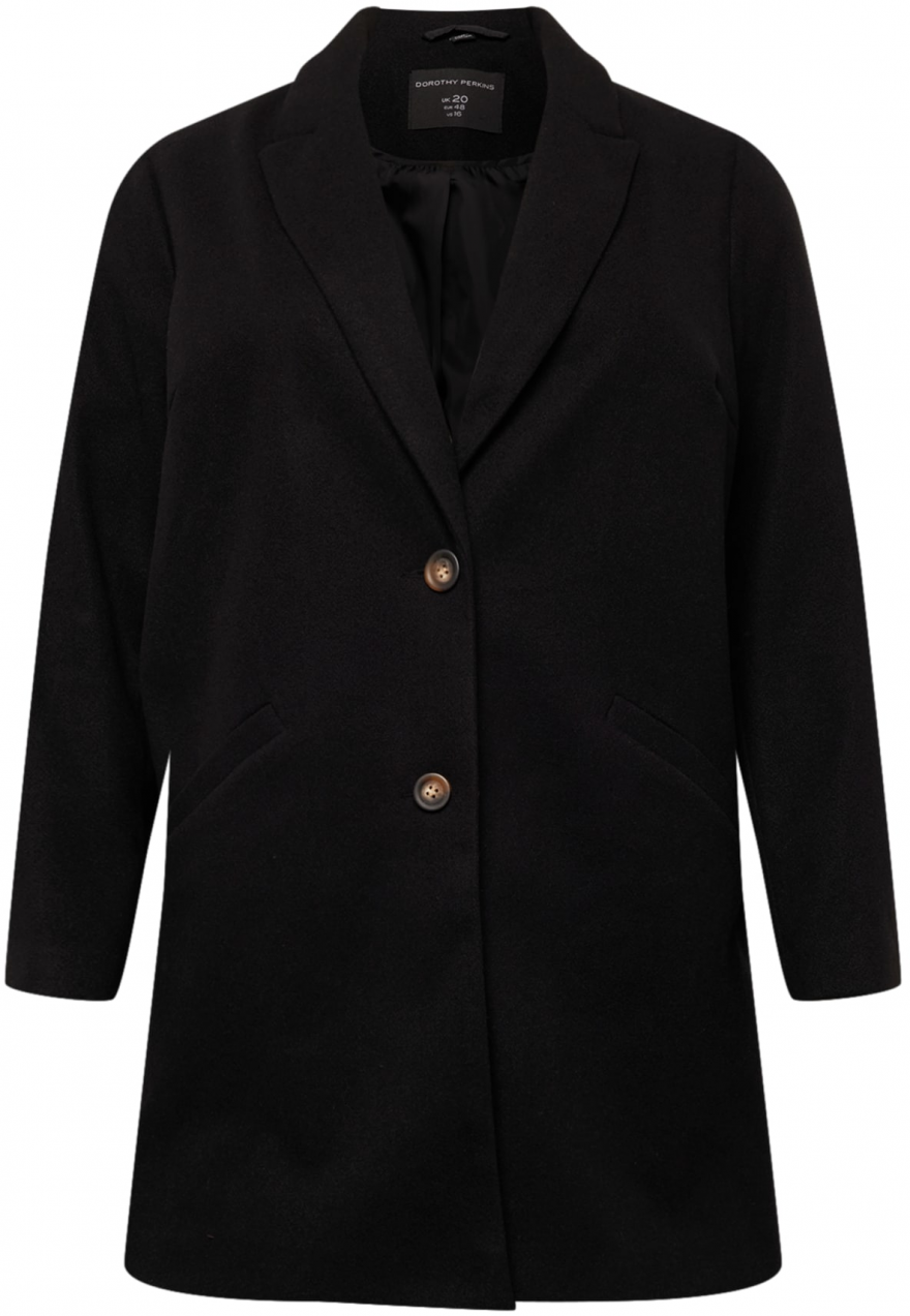 Dorothy Perkins Curve Prechodný kabát  čierna