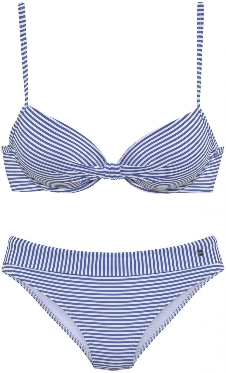 s.Oliver Bikiny  modrá / biela