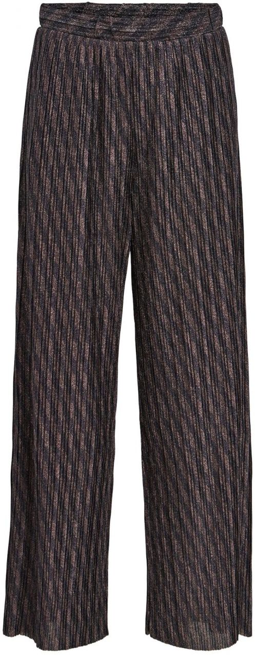 OBJECT Petite Nohavice 'LUX'  fialová / čierna