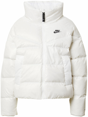 Nike Sportswear Zimná bunda  čierna / biela
