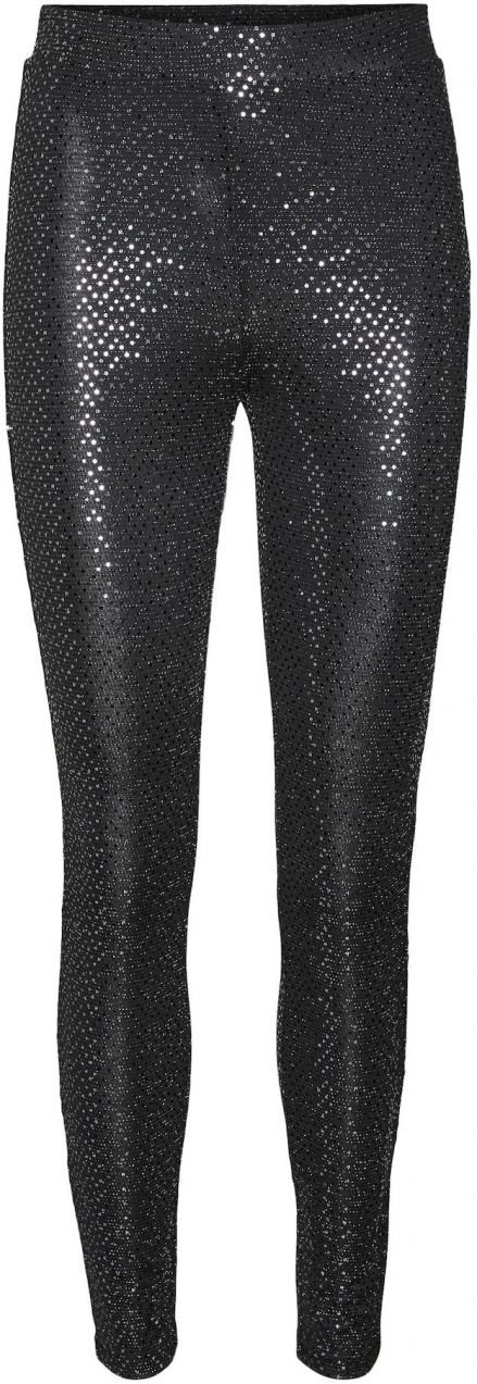 VERO MODA Nohavice 'KALLA'  čierna / strieborná