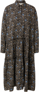 Herrlicher Košeľové šaty 'Amie'  béžová / svetlomodrá / čierna