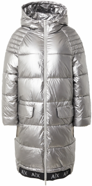 ARMANI EXCHANGE Zimný kabát 'CABAN'  strieborná