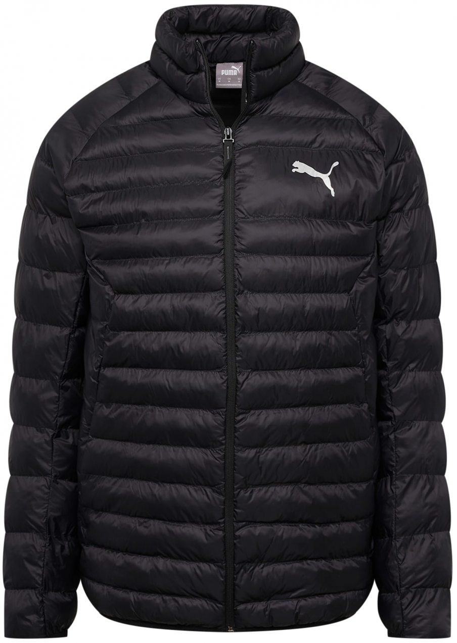 PUMA Športová bunda  čierna / biela