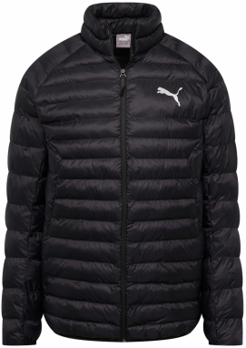 PUMA Športová bunda  čierna / biela