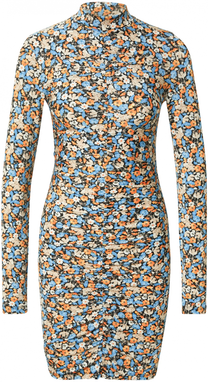 Envii Šaty 'LEAGUE'  béžová / svetlomodrá / oranžová / čierna