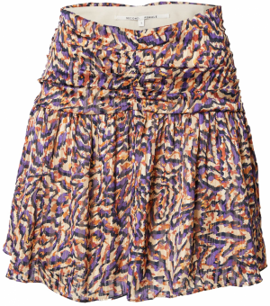 SECOND FEMALE Sukňa 'Aude'  tmelová / tmavofialová / oranžová / čierna