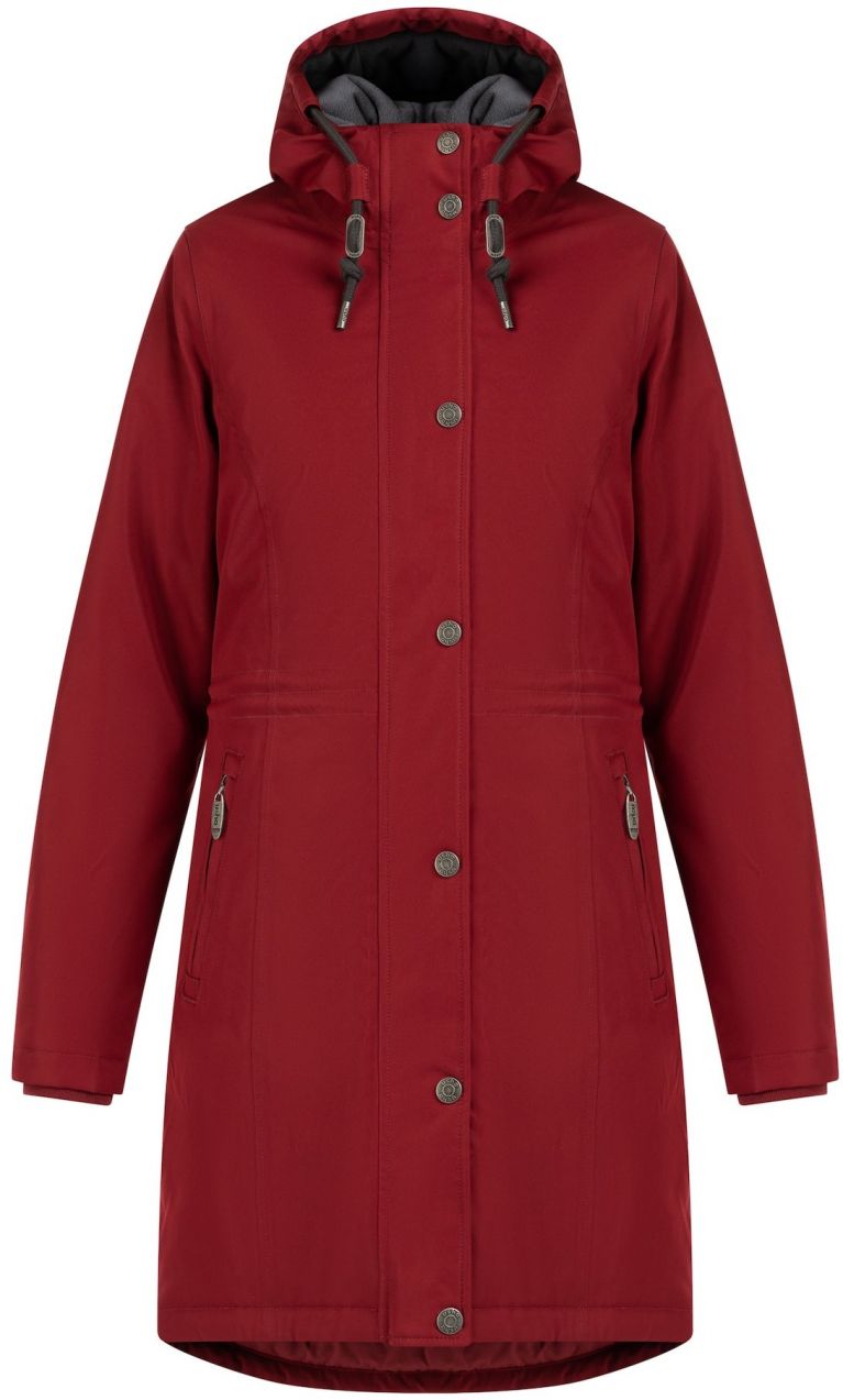usha BLUE LABEL Zimná parka 'Fenia'  sivá / bordová