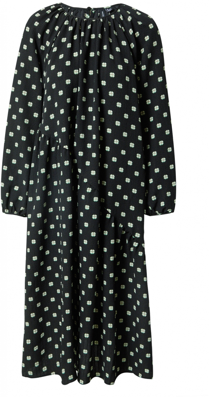 VERO MODA Šaty 'GINA'  mätová / čierna / biela