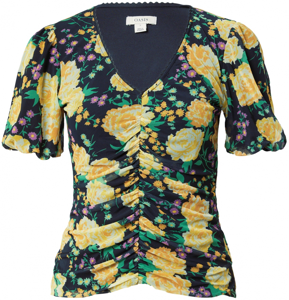 Oasis Tričko  žltá / zelená / čierna
