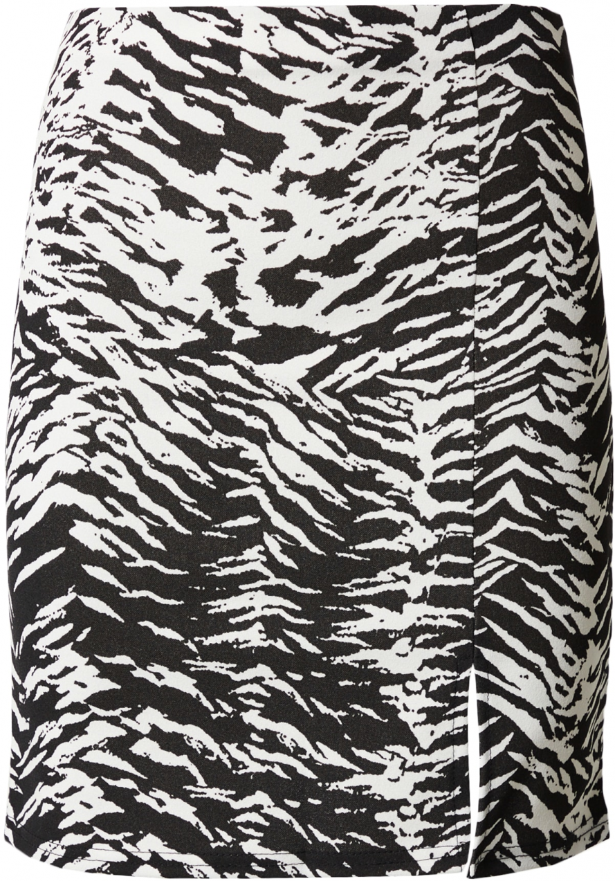 Nasty Gal Sukňa  čierna / biela