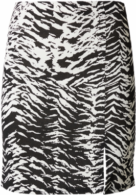 Nasty Gal Sukňa  čierna / biela