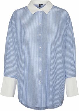 VERO MODA Blúzka 'LEONORA'  námornícka modrá / biela