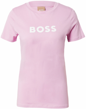 BOSS Orange Tričko 'Elogo'  ružová / biela