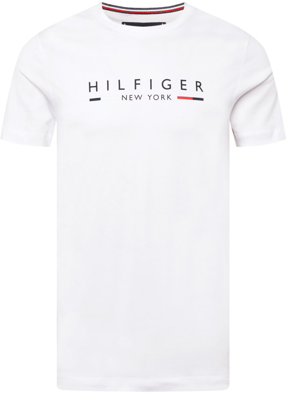 TOMMY HILFIGER Tričko 'New York'  námornícka modrá / červená / biela