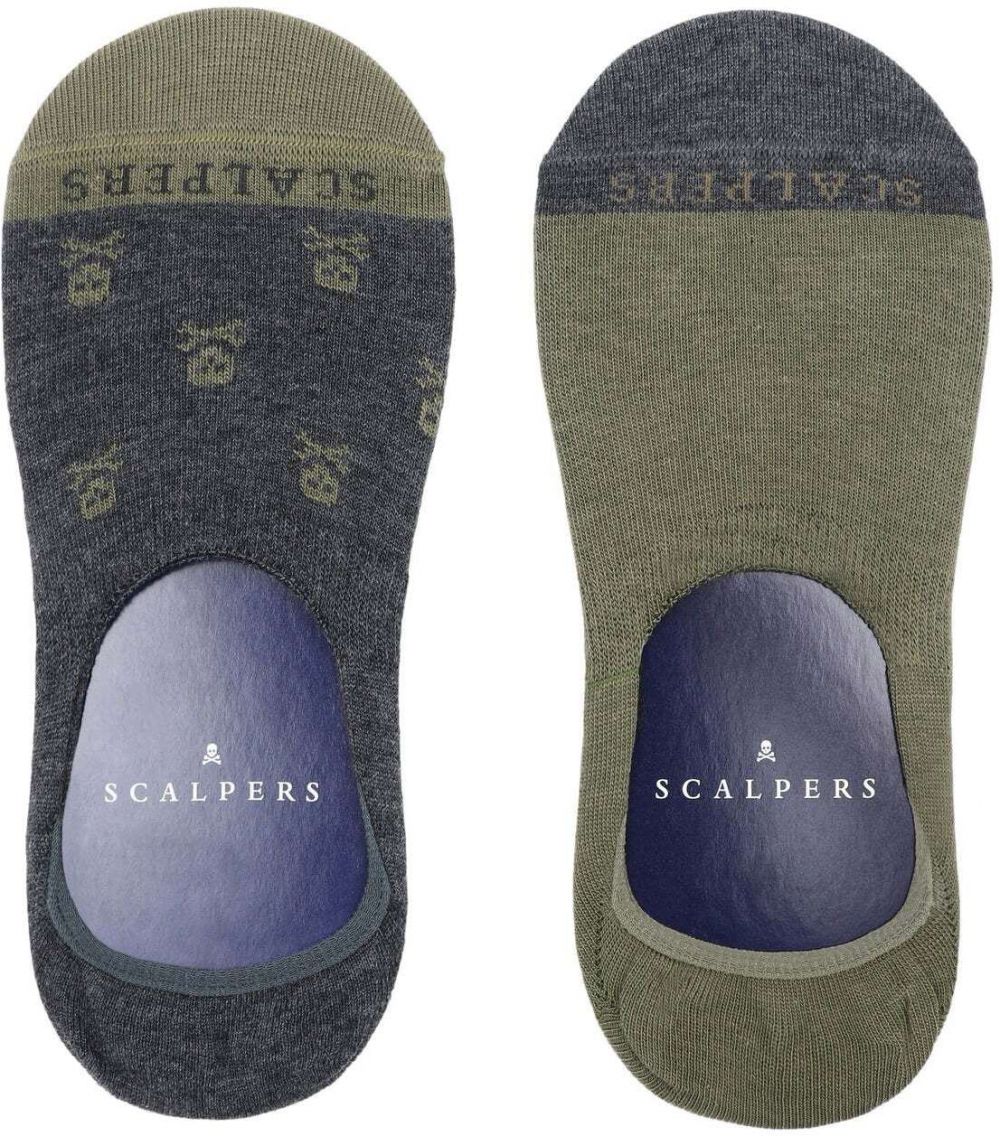Scalpers Ťapky  tmavosivá / kaki