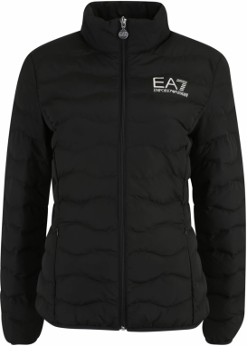 EA7 Emporio Armani Prechodná bunda  čierna / biela