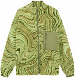 Pull&Bear Prechodná bunda  zelená / kaki / limetová / jablková