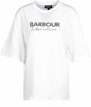 Barbour International Tričko  zlatá / čierna melírovaná / biela