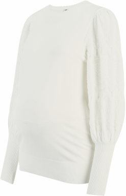 Only Maternity Sveter  biela