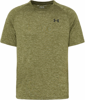 UNDER ARMOUR Funkčné tričko 'Tech 2.0'  zelená melírovaná / čierna