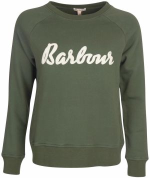 Barbour Mikina 'Otterburn'  olivová / biela