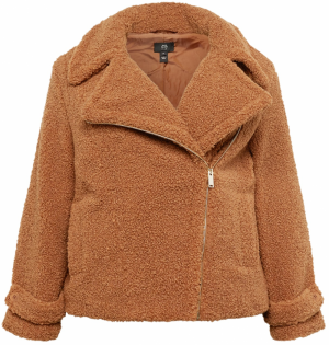 River Island Plus Prechodná bunda 'BORG'  okrová