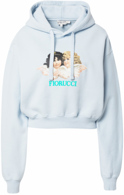 Fiorucci Mikina  svetlomodrá / zelená / pastelovo oranžová / čierna