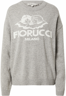 Fiorucci Sveter  sivá melírovaná / biela