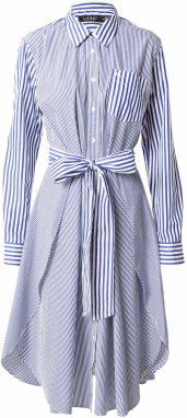Lauren Ralph Lauren Košeľové šaty  modrá / biela