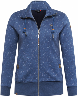 Ragwear Plus Tepláková bunda 'RYLIE MARINA'  námornícka modrá / biela