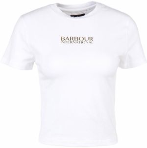 Barbour International Tričko 'Claremont'  zlatá / biela