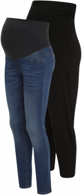 Lindex Maternity Džínsy 'Dolly'  modrá denim / čierna