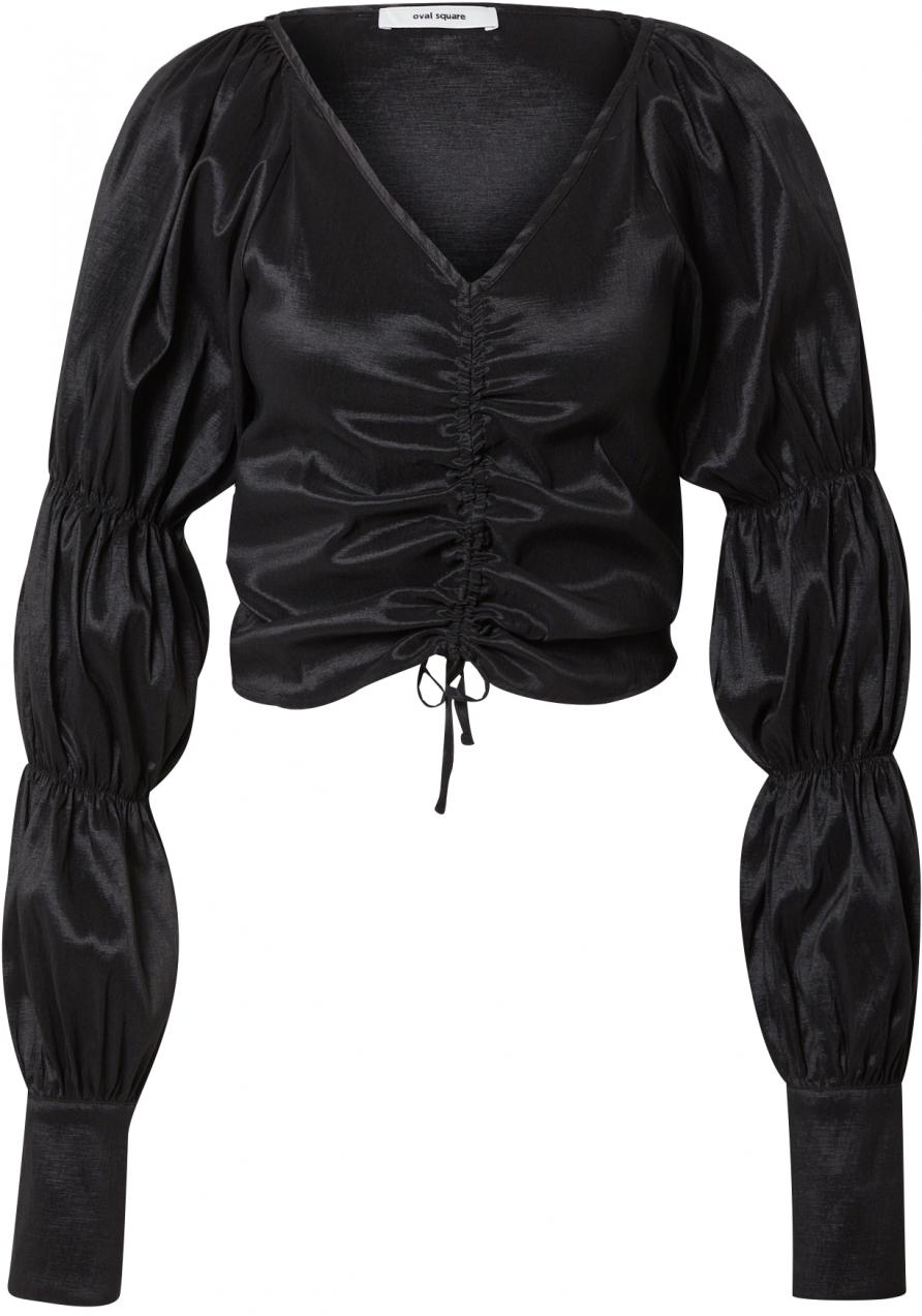Oval Square Blúzka 'Vibe'  čierna
