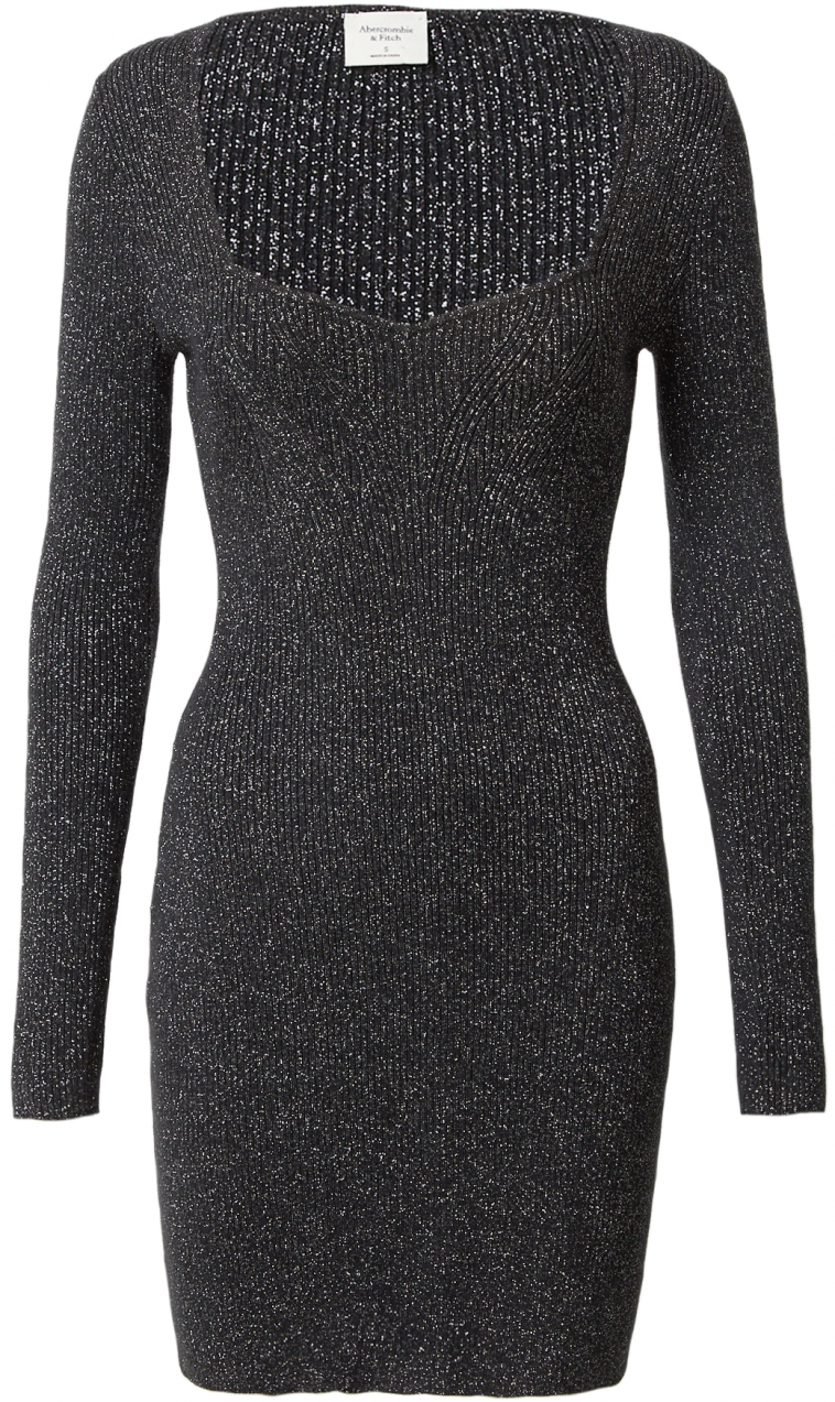 Abercrombie & Fitch Pletené šaty  čierna