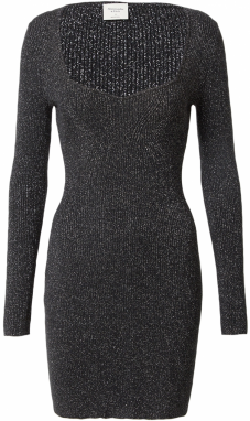 Abercrombie & Fitch Pletené šaty  čierna