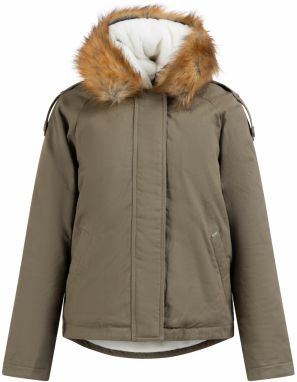 DreiMaster Vintage Zimná bunda  karamelová / olivová / biela