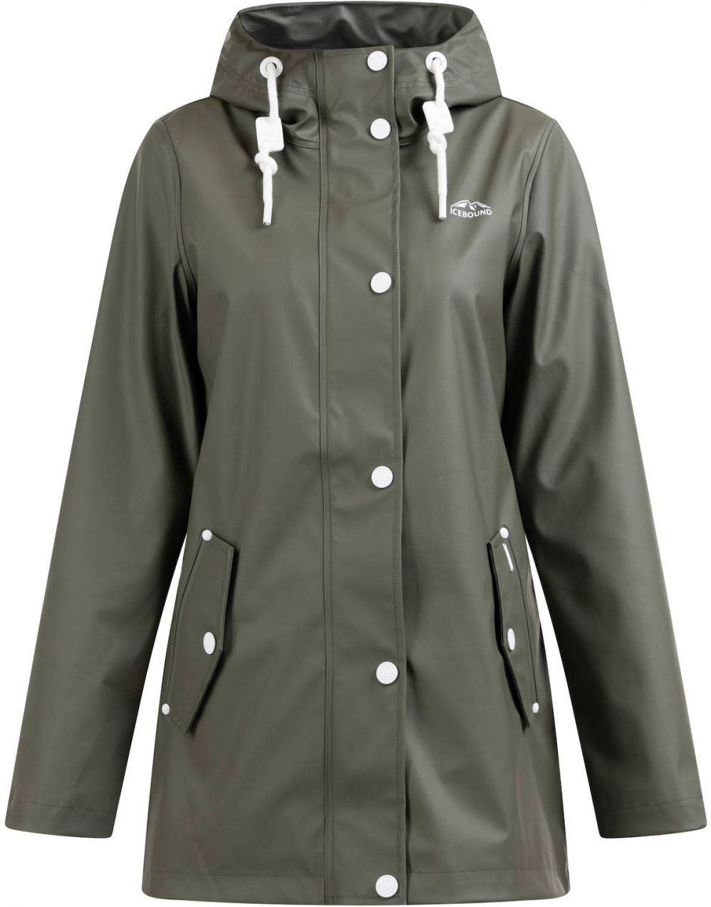 ICEBOUND Funkčná bunda  svetlosivá / olivová