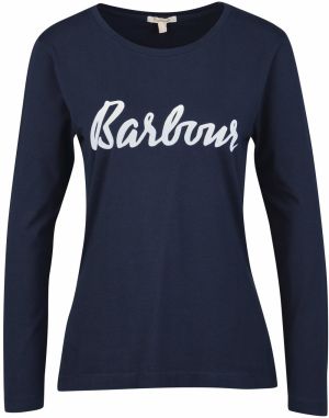 Barbour Tričko 'Otterb'  námornícka modrá / biela