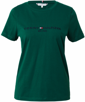 TOMMY HILFIGER Tričko  námornícka modrá / tmavozelená / červená / biela