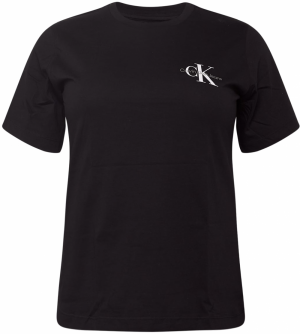 Calvin Klein Jeans Curve Tričko  sivá / čierna / biela